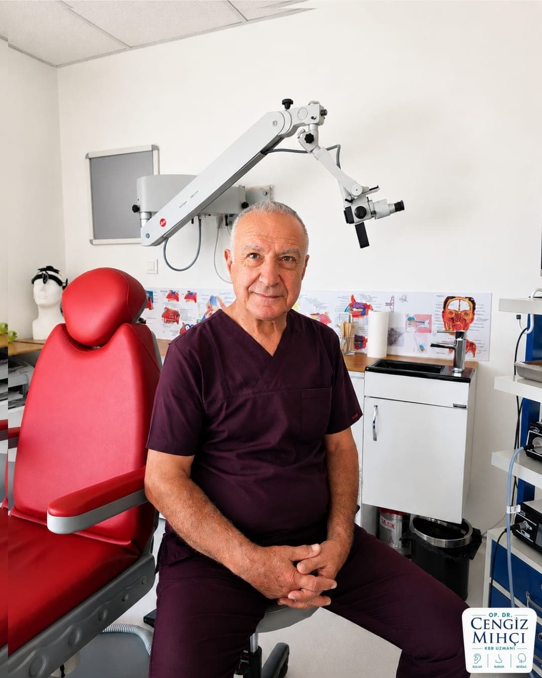 KBB muayene odası ve mikroskop ünitesi